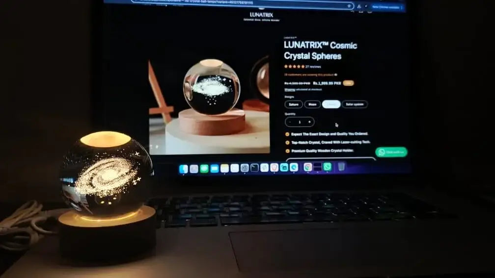 LUNATRIX Cosmic Crystal Spheres