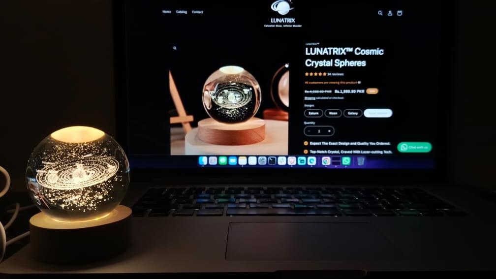 LUNATRIX™ Cosmic Crystal Spheres